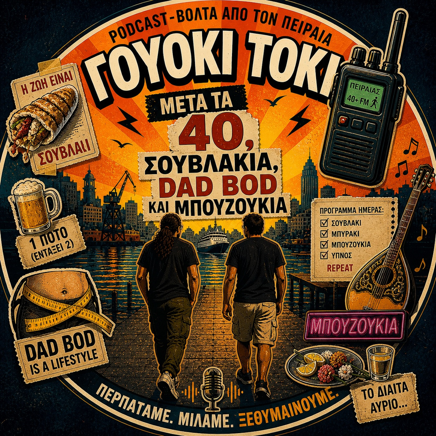 Εξώφυλλο: Μετά τα 40, σουβλάκια, dad bod και μπουζούκια